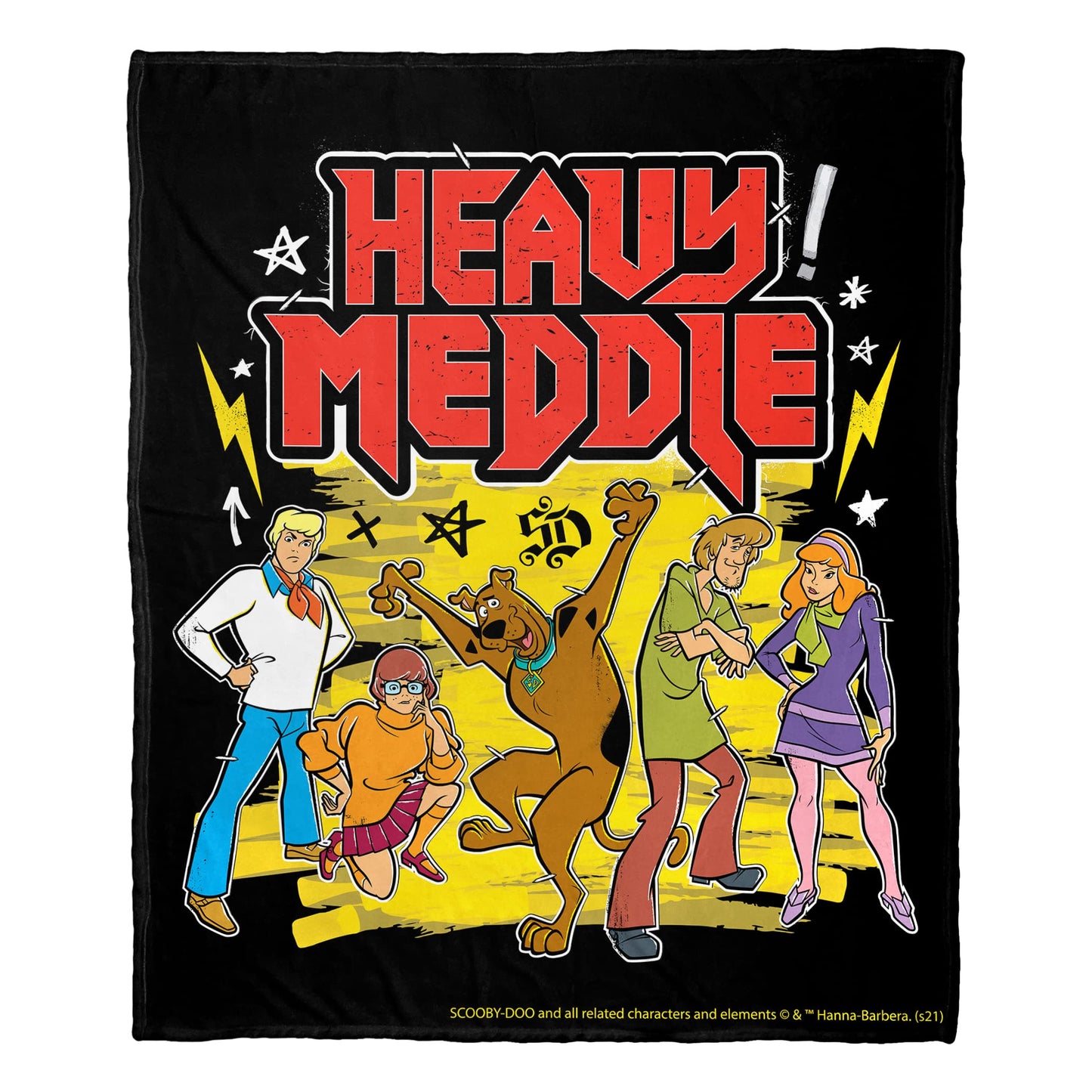 Northwest Scooby Doo Silk Touch Throw Blanket, 50" x 60", Heavy Meddle