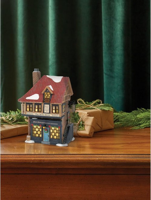 Department 56 Dickens Village - Mary Margaret's Fine Dress Lit Building | 7.75 Inch, Multicolor