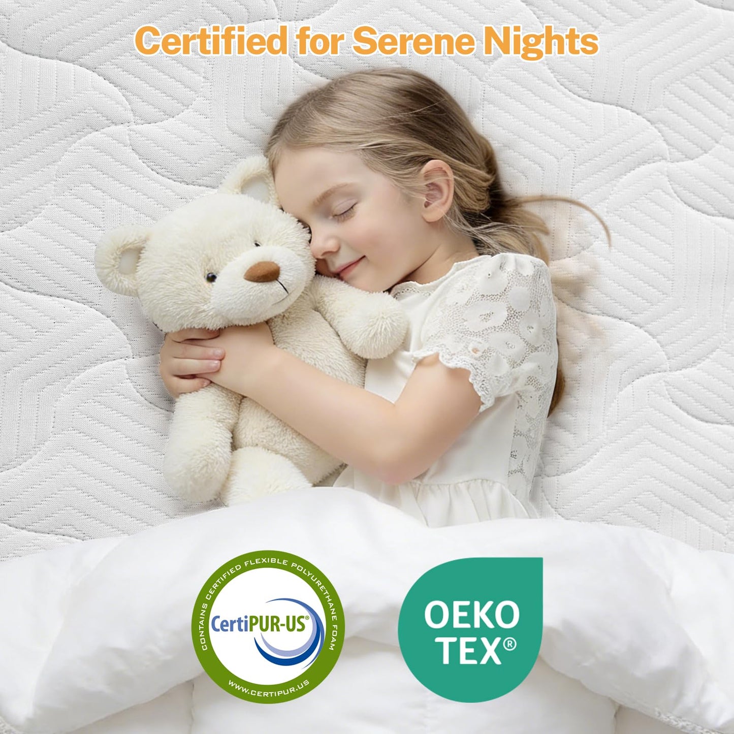 Extra Firm Mattress Topper Short Queen Size, 3 Inch High-Density Foam Bed Topper for Extra Support