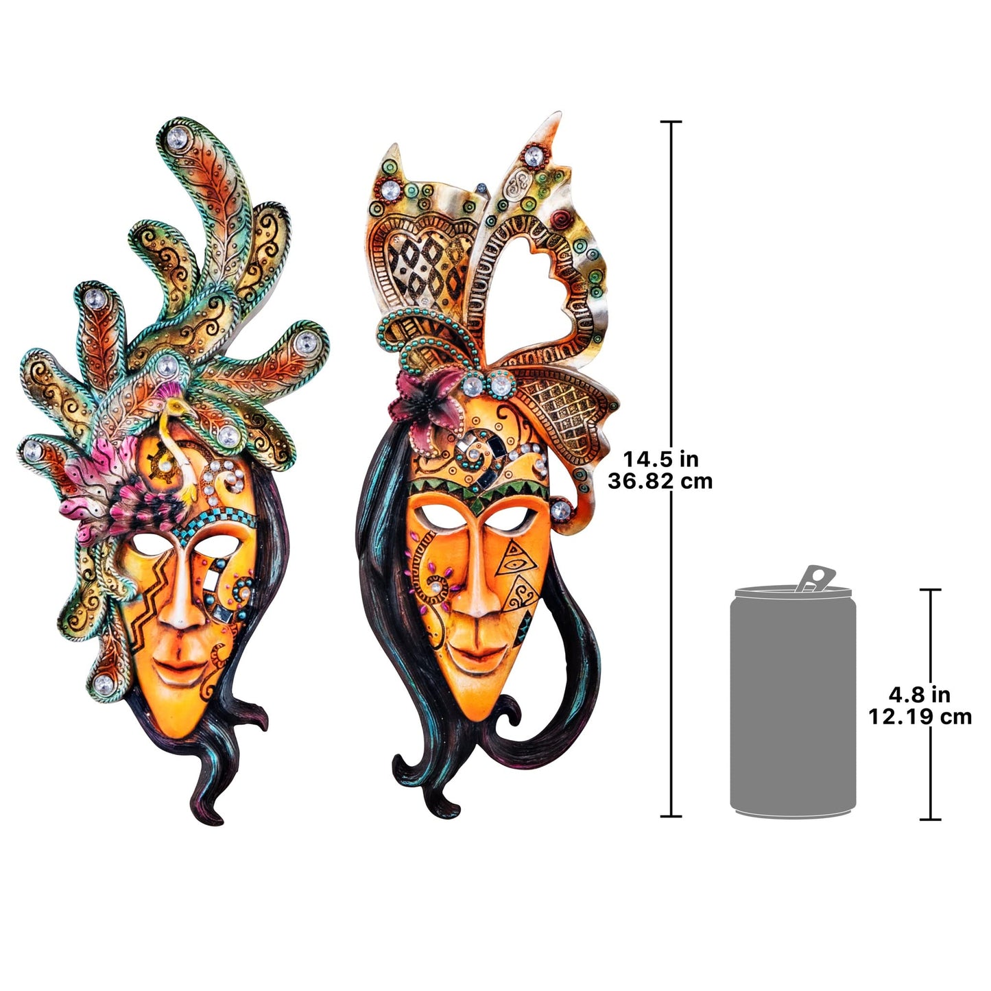 Design Toscano Masquerade at Mardi Gras Mask Wall Sculptures