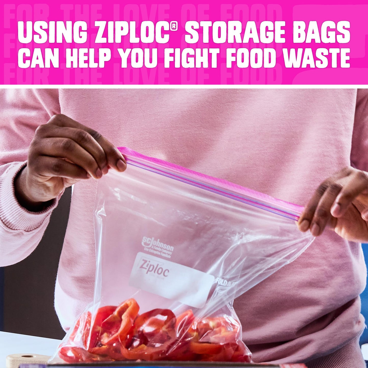 Ziploc Quart Food Storage Bags, Stay Open Design with Stand-Up Bottom, Easy to Fill, 80 Count