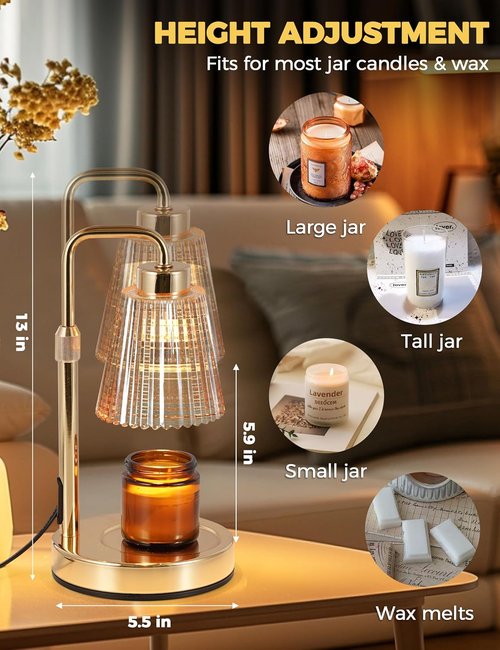 GODONLIF Candle Warmer Lamp - Dimmable with Timer | Perfect Birthday & Housewarming Gift for Women