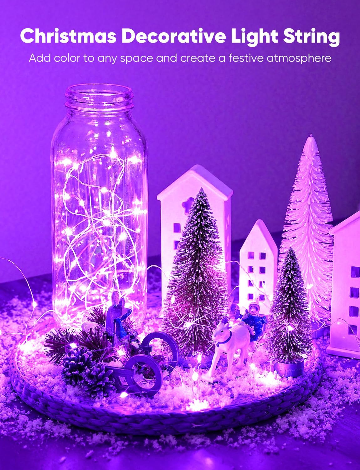Minetom 12 Pack Fairy Lights - Battery Operated String Lights with 8 Modes | 7ft, 20LED, Waterproof Silver Wire for DIY Decor