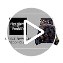 Franco Kids FNAF Twin Comforter Bedding Set - Super Soft, 5 Piece