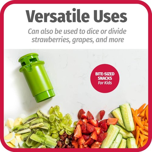 GoodCook Everyday Fruit & Veggie Divider - Effortless Quarters for Meal Prep | Safe, Mess-Free Slicing