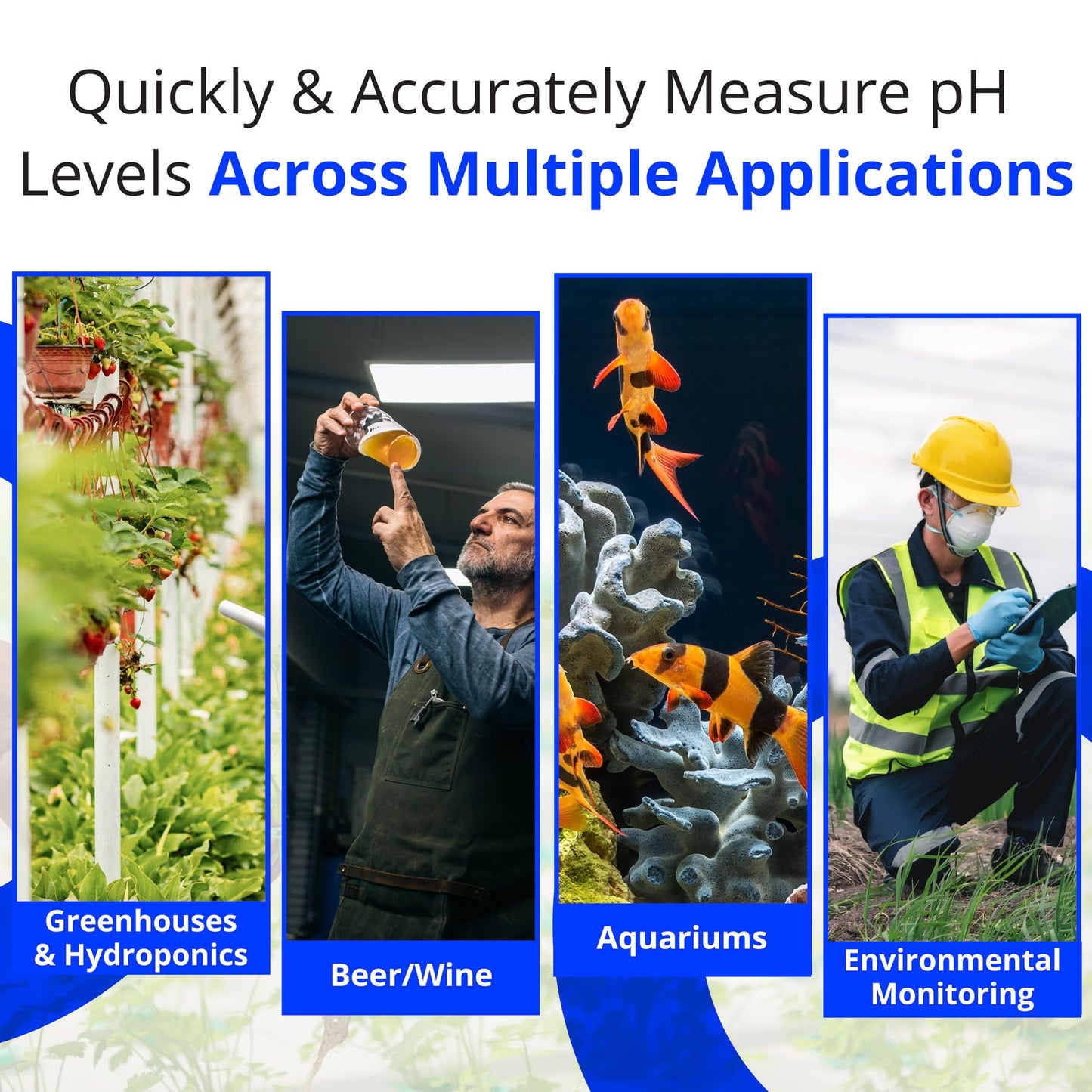 Bluelab pH Pen - ± 0.1 pH Accurate, Durable Double Junction Probe, Waterproof & Floats, Auto Temperature Compensation, Easy Calibration - Made in NZ