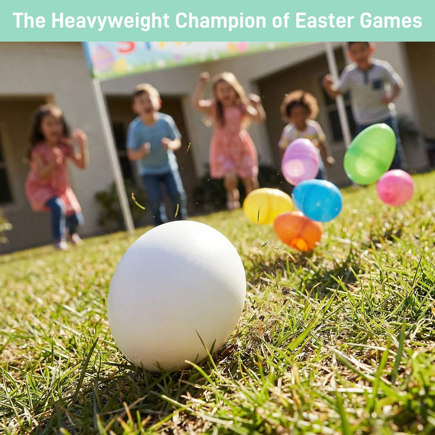 SallyFashion 48 Pcs White Wooden Eggs Fake Eggs Easter Eggs for Children DIY Game,Kitchen Craft Adornment,Toy Foods