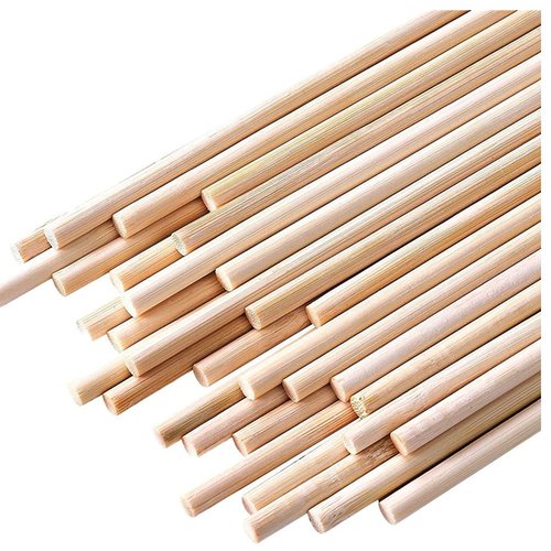 HOPELF 100PCS Dowel Rods - 1/8 x 12 Inch Bamboo Sticks - for Crafts, Cake Dowels and DIYers