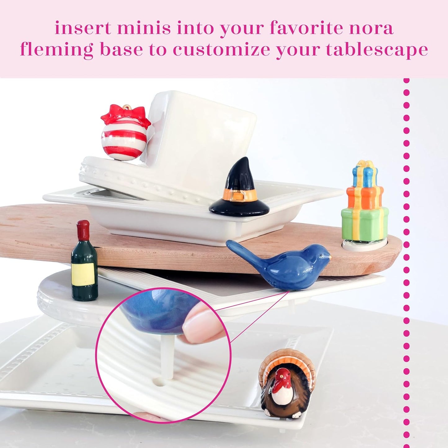 Hand-Painted Nora Fleming Lil' Ladybug Mini Décor - Unique Summer Ceramic for Home & Office