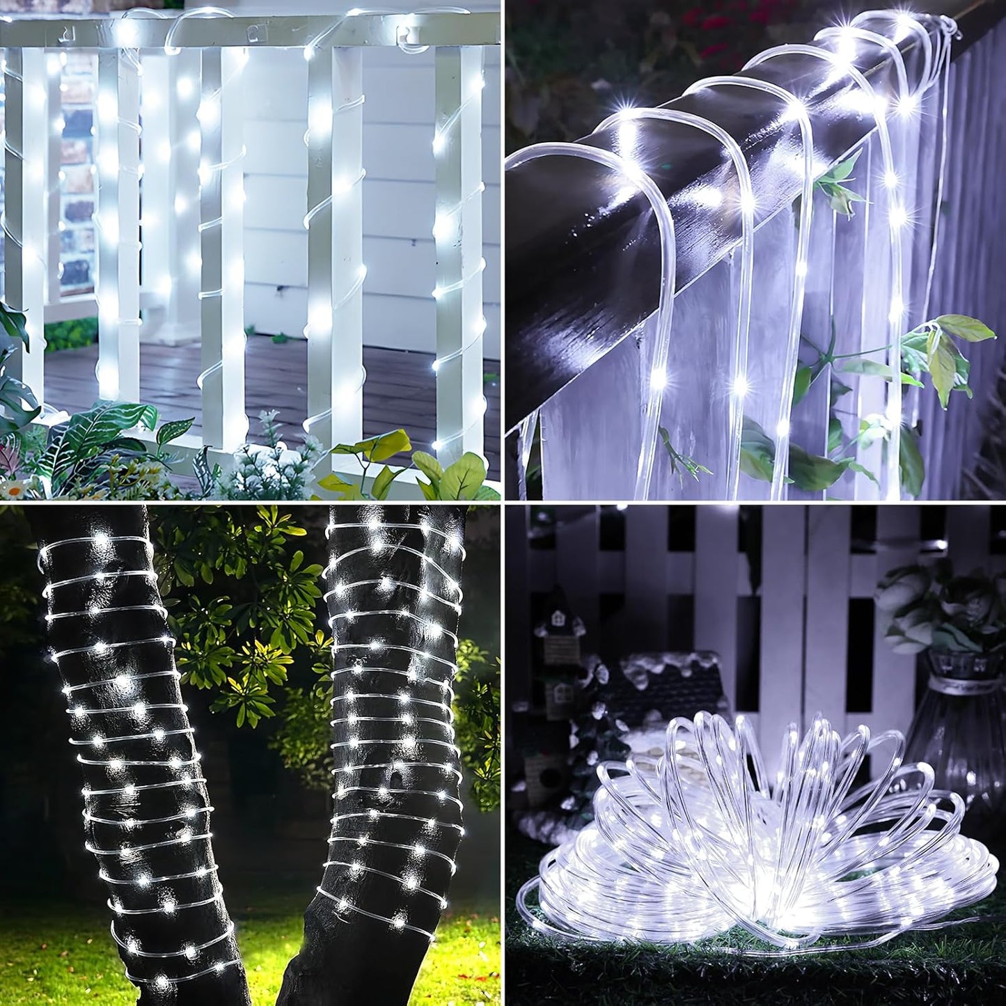 Solar Rope Lights by [Brand Name] - 132ft Waterproof Solar String Lights with 400 LEDs | 8 Modes for Outdoor Decor