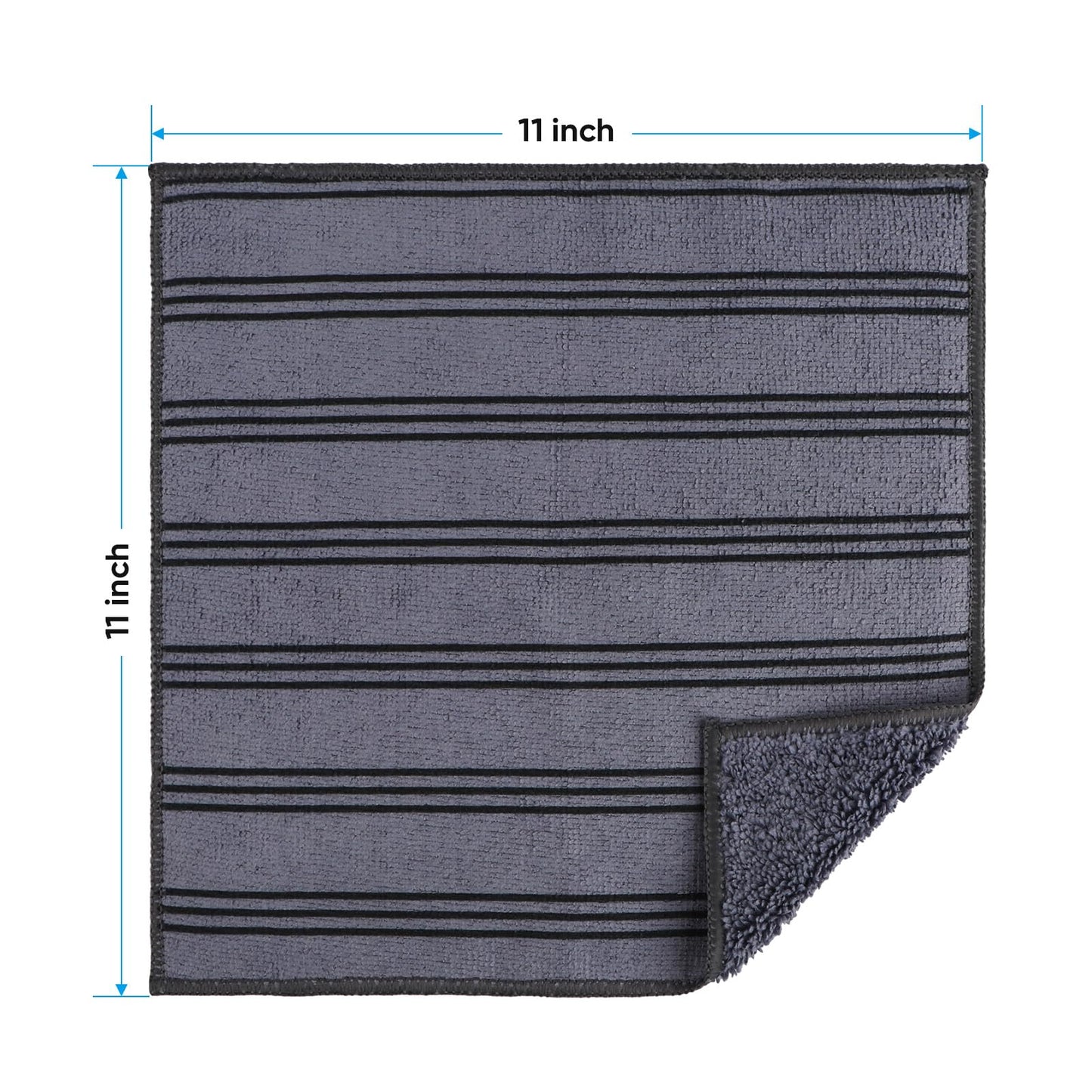 HOMEXCEL Microfiber Cleaning Cloth, Kitchen Towels 12 Pack, Lint Free, Scratch-Free, Highly Absorbent, Reusable Dish Towels for Kitchen and Household