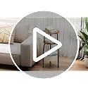 Yuede Rustic Brown 11.81in Round Side Table with Storage Basket - Small Space Organizer