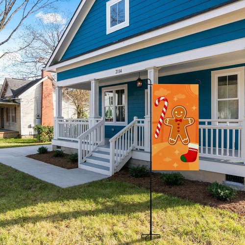 Heavy-Duty Garden Flag Pole Holder by [Brand Name] - Weatherproof Stand for 12x18 Inch Flags | Durable Outdoor Decoration