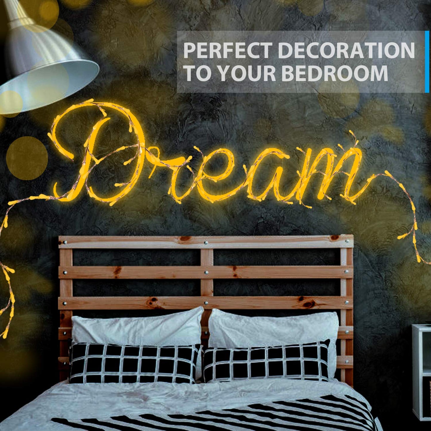 Ariceleo USB LED Fairy String Light, 1 Pack Copper Wire Fairy Lights for Indoor, Bedroom Festival Christmas Wedding Party Patio Decorative Window with USB Interface (16ft./5M,Warm White)