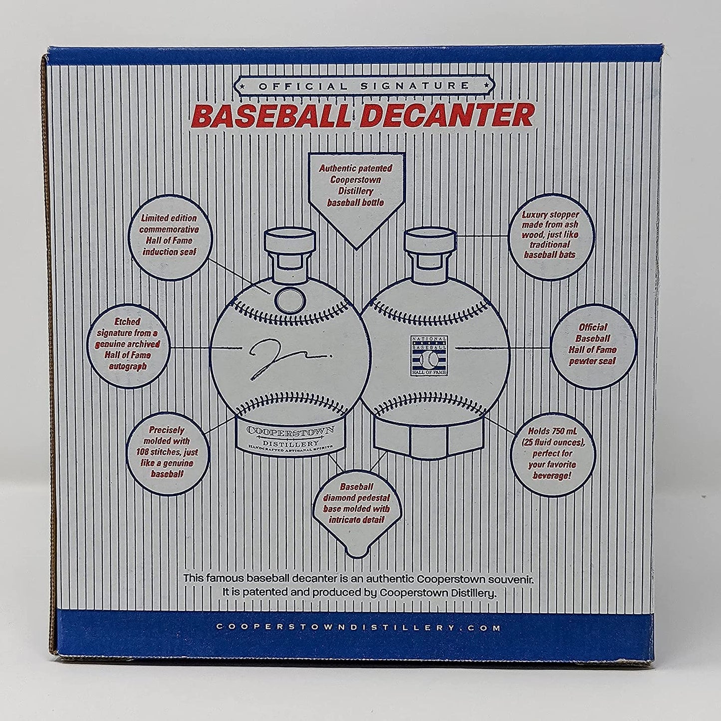 Cooperstown Distillery Baseball HOF Ken Griffey Jr. Signature Decanter