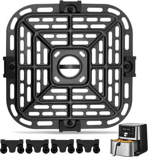 GWY Air Fryer Replacement Parts - 7.5'' Square Food Grade Crisper Plate for Instant Pot Vortex Plus 6-in-1