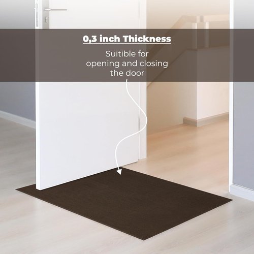 Cotton Paradise 100% Cotton Bath Mat - Soft, Absorbent, Quick-Dry | 20x34 Inch, Brown