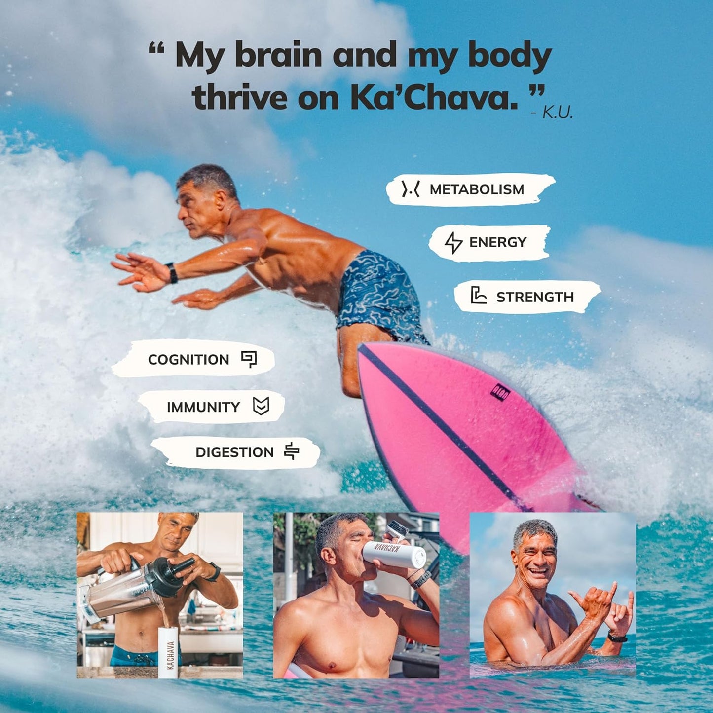 Ka’Chava Whole Body Meal Shake - Vanilla Vegan Protein Powder with 85+ Superfoods & Probiotics | 5 Sachets