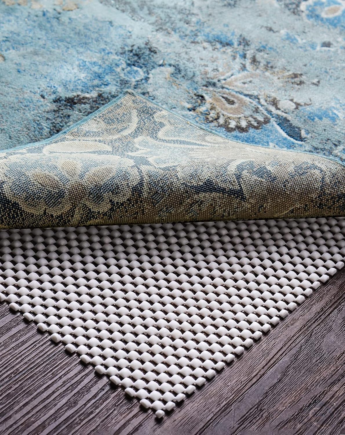 Veken Rug Pad Gripper - Non-Slip Area Rug Pads for Hardwood & Tile Floors | 2.5x12 Ft Anti-Skid Mat