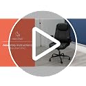 NEO CHAIR Black High Back Office Desk Chair with Flip-up Armrests