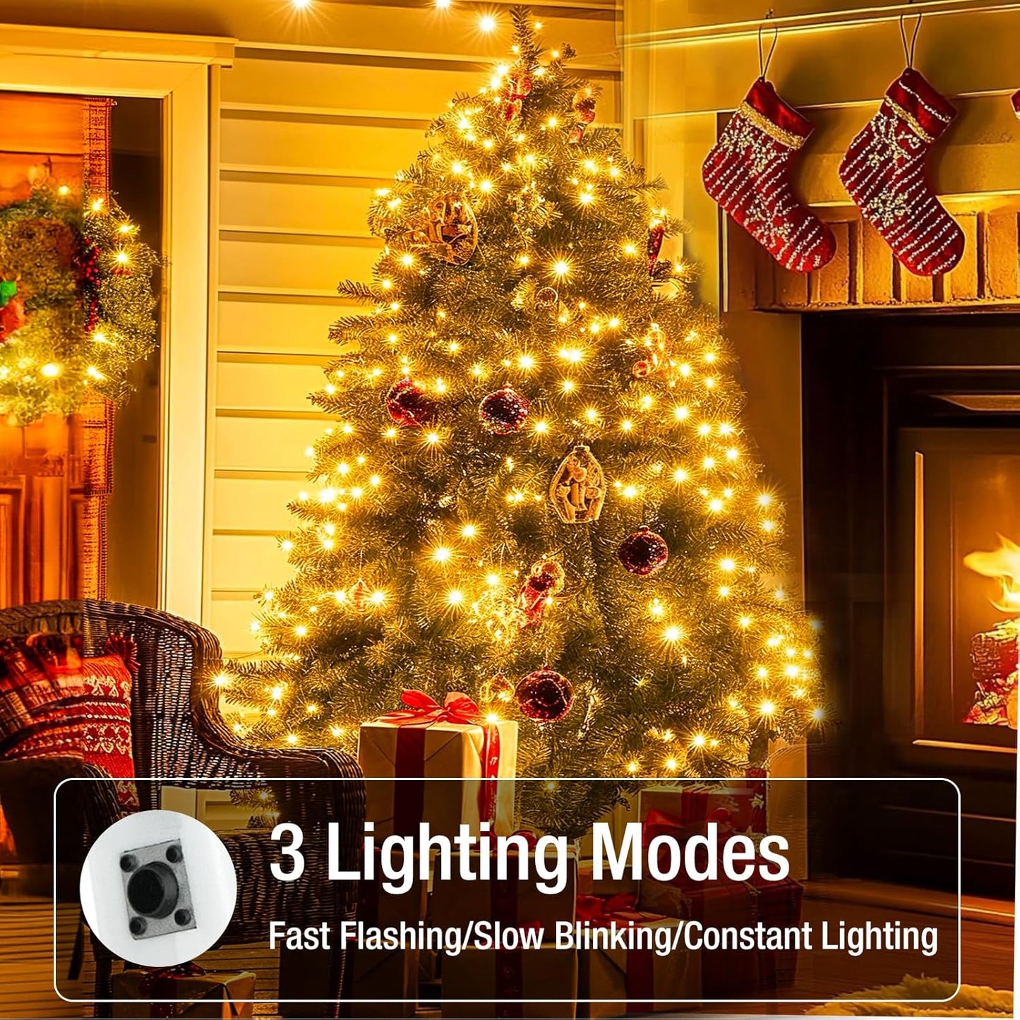 Skiennix 50 Pack Fairy Lights - 7ft Battery Operated Mini Twinkle Lights | Waterproof Warm White for Crafts & Decor