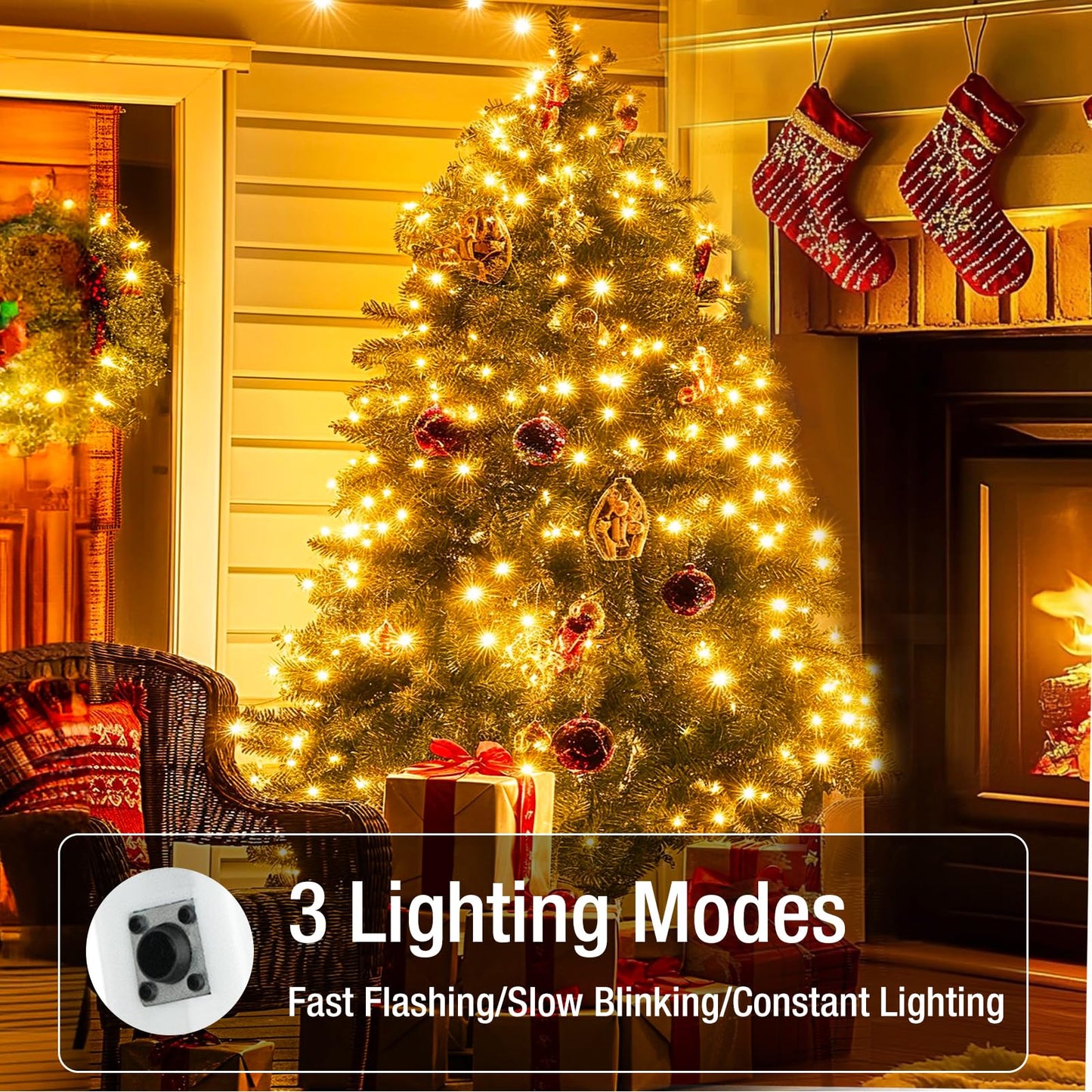 Fairdeer 12 Pack Fairy Lights Battery Operated - 7ft 20 Led Twinkle Lights 3 Modes, Bulk Mini String Lights Waterproof for Mason Jars Vases DIY Party Wedding Decoration Christmas -Warm White