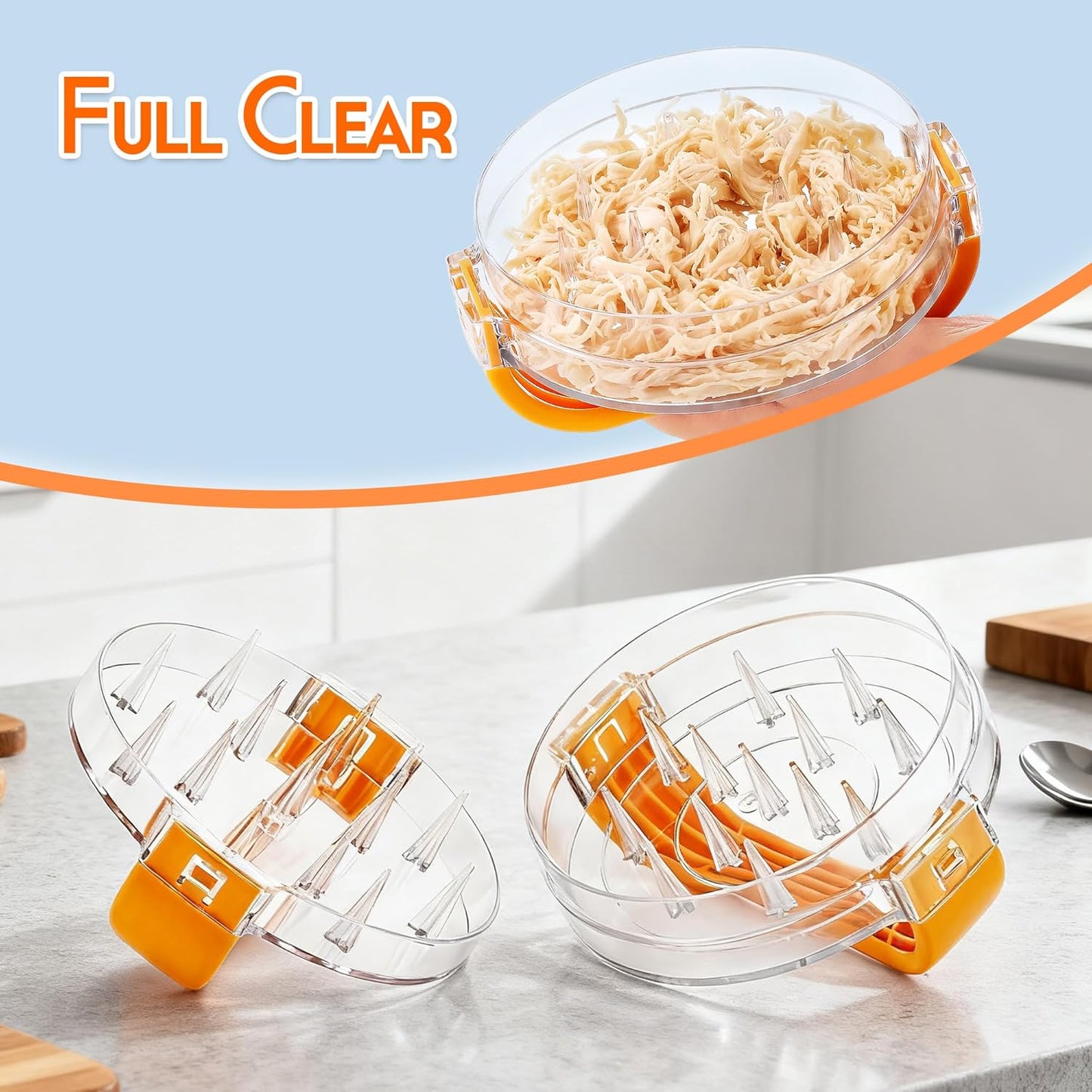 Skiennix Chicken Shredder Tool - BPA-Free Meat Grinder for Easy Shredding of Chicken, Pork & Beef