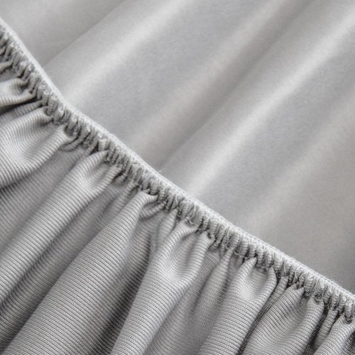 Biloban Twin Fitted Sheets - 2 Pack, Deep Pocket, Shrinkage & Stain Resistant, Easy Care, Grey