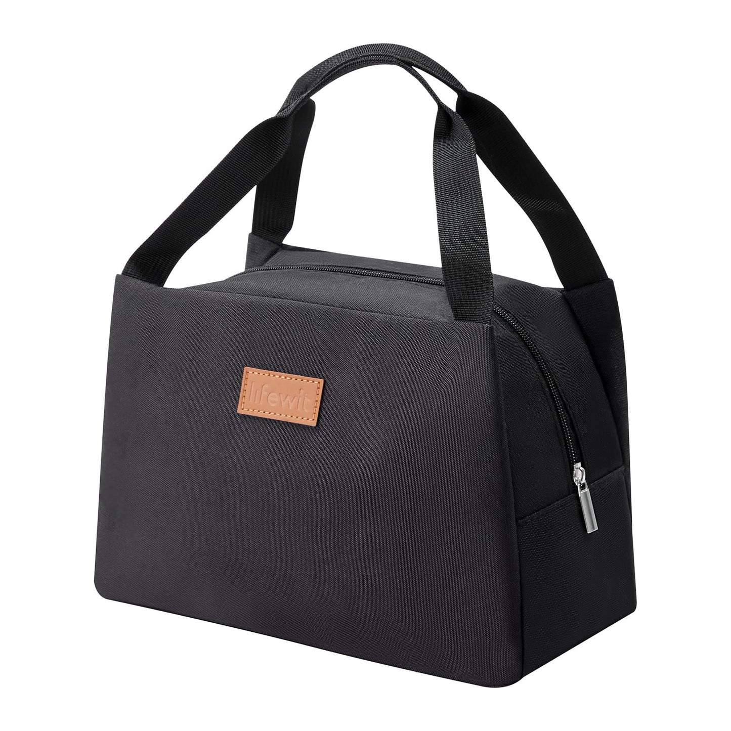 Lifewit Lunch Bag for Women Men, Insulated Lunch Box, Reusable Lunch Tote for Meal Prep, Work, Travel, Black