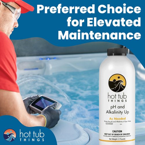 Hot Tub Things pH Up & Alkalinity Increaser for Hot Tub – Pool Shock, Alkalinity Up, pH Increaser and Alkaline Booster for Spa or Pool, Maintain Balanced Water Quality and Clear Water Use – 2 Pounds