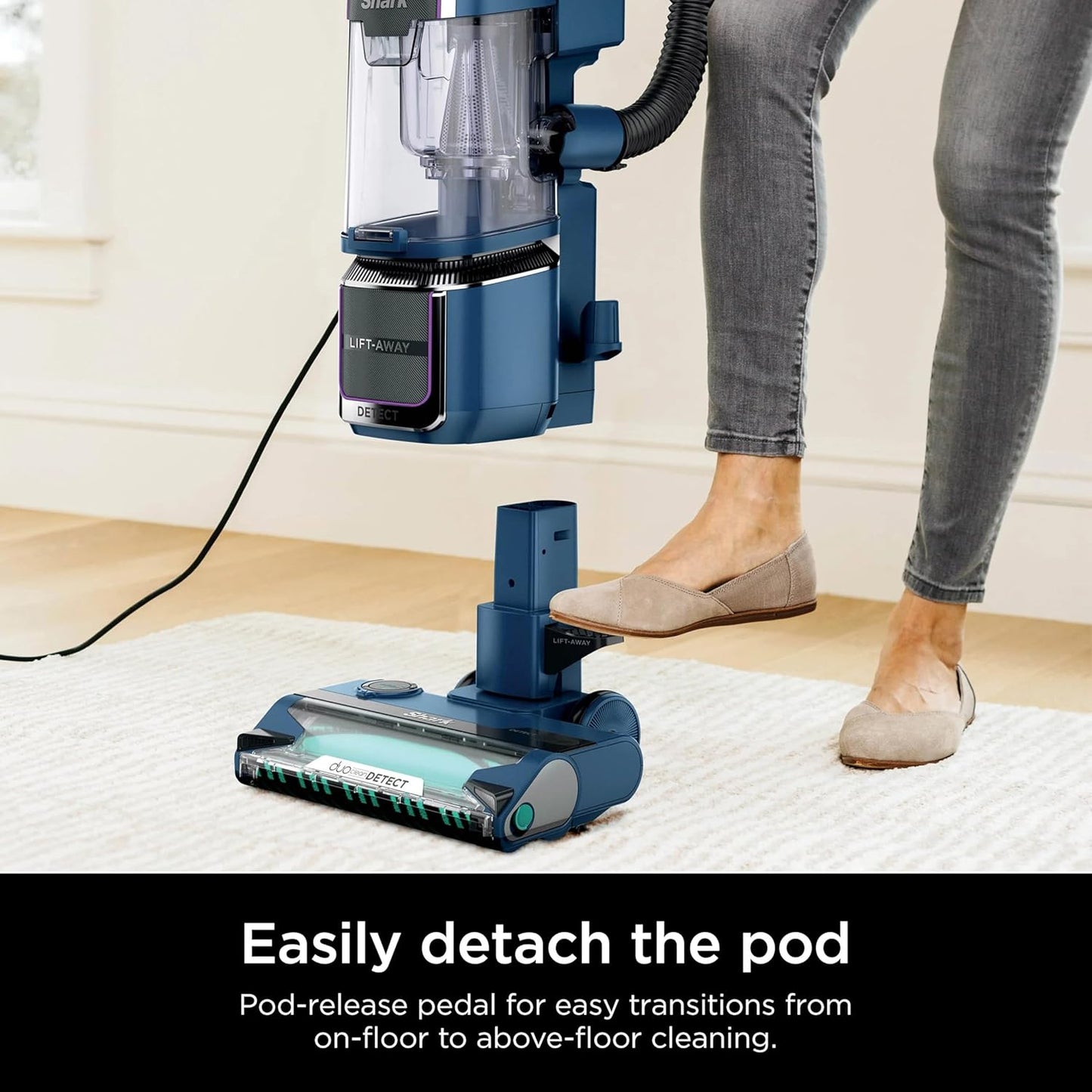 Shark Detect Performance Lift-Away Advanced Vacuum - DuoClean, Odor Neutralizer, LED Headlights | 3 Tools Included