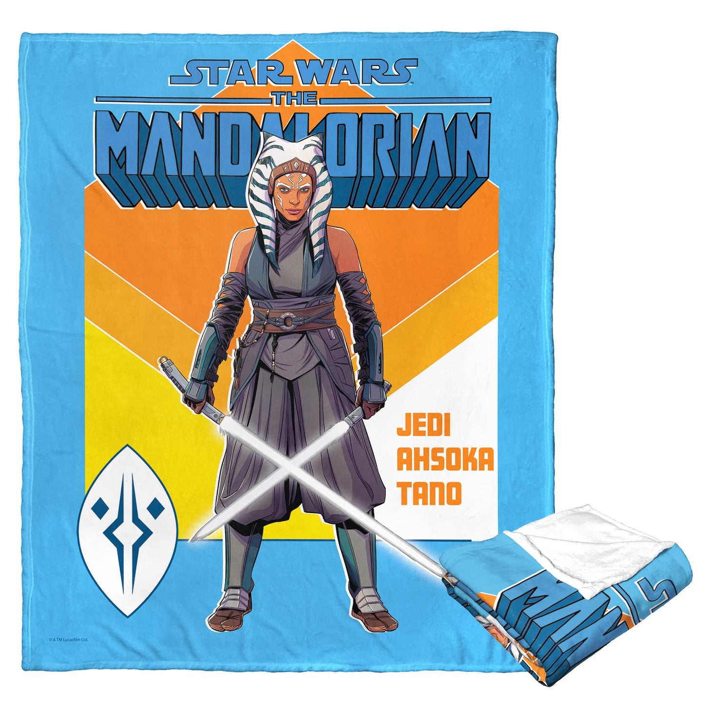 Northwest Star Wars - The Mandalorian Silk Touch Throw Blanket, 50" x 60", Jedi Ahsoka