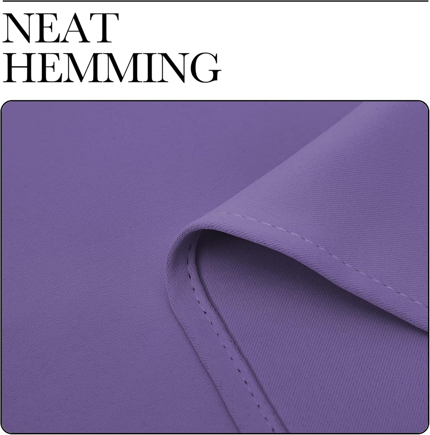 NICETOWN Blackout Curtains for Patio Glass Doors - Privacy Drapes in Lilac Purple, 42" x 95" (1 Pair)