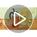 Glass Mason Jar Pitchers with Lids - 2 Quart Set in Navy & Yellow, Leak-Proof Drink Containers