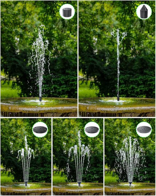 Biling Solar Water Fountain - 3.5W Outdoor Bird Bath Pump with 10ft Cable & 4ft Tubing