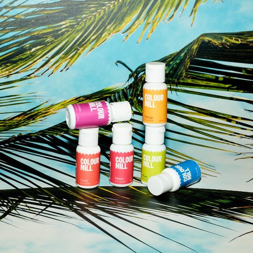 Colour Mill Oil-Based Food Coloring, 20 Milliliters Tropical Pack