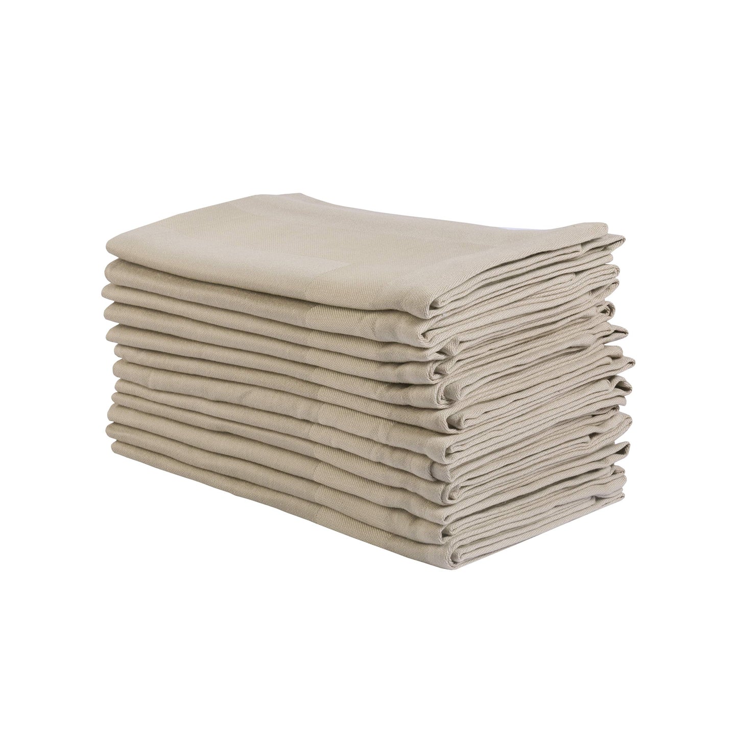 Cloth Napkins Set of 12 Cotton Dinner Napkins 18x18 Inches Washable Reusable Soft Absorbent Kitchen Pre-Washed Table Napkins Perfect for Wedding BBQ Outdoor Party Hotels and Everyday Use | Sand