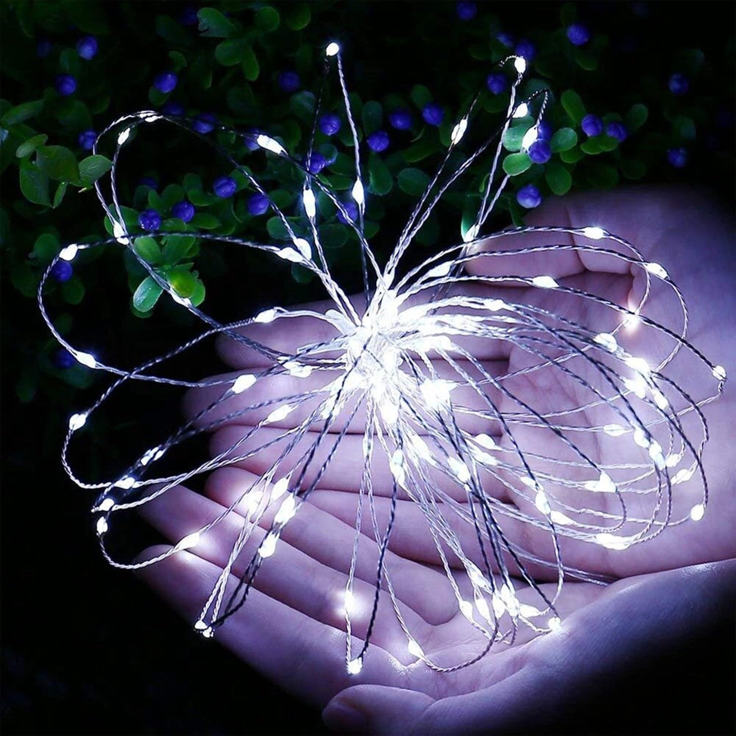 WATERGLIDE 12 Pack Mini String Lights - 20 LED Battery Operated Fairy Lights | Waterproof Silver Wire for Wedding & Party Decor