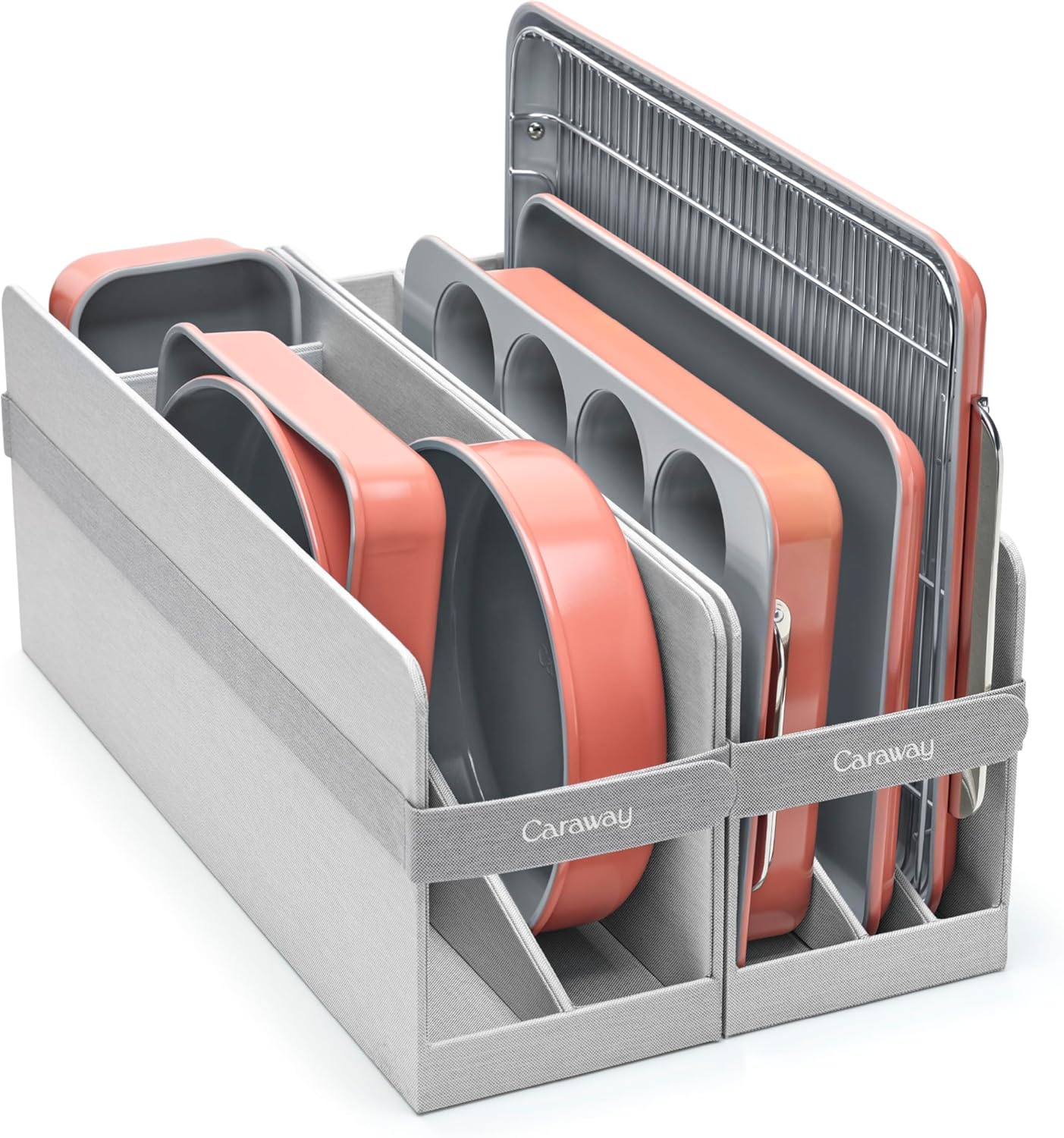 Caraway Nonstick Ceramic Bakeware Set - 11-Piece Assorted Baking Pans & Cooling Rack | Non-Toxic, PTFE & PFOA Free - Perracotta
