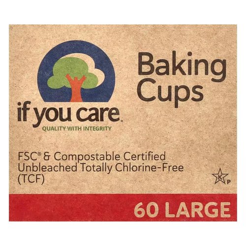 If You Care Baking Cups - Large Size, 60 Count | Eco-Friendly & Biodegradable