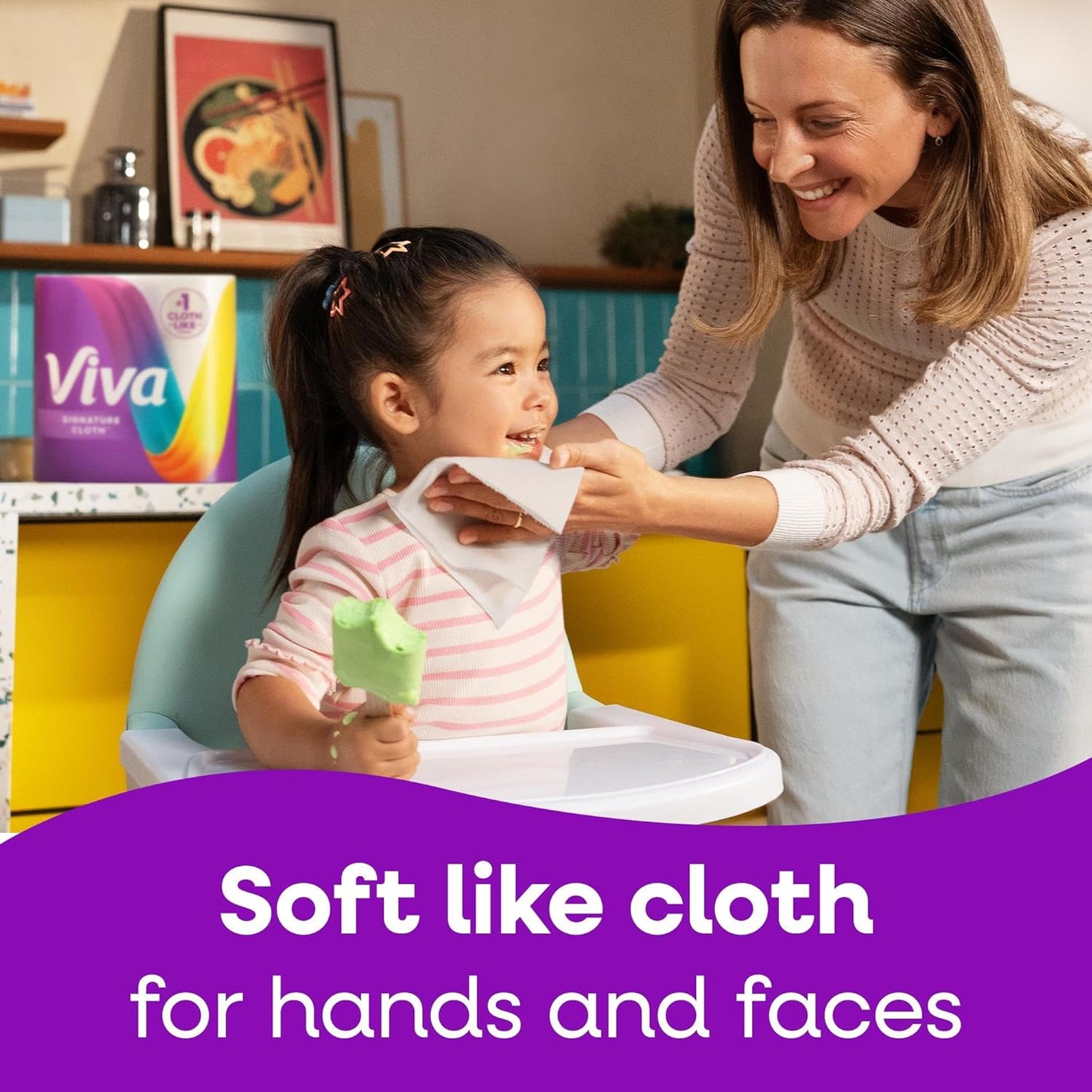 Viva Signature Cloth Paper Towels - Choose-A-Sheet, 3 Double Rolls, 86 Sheets Each | Versatile & Durable