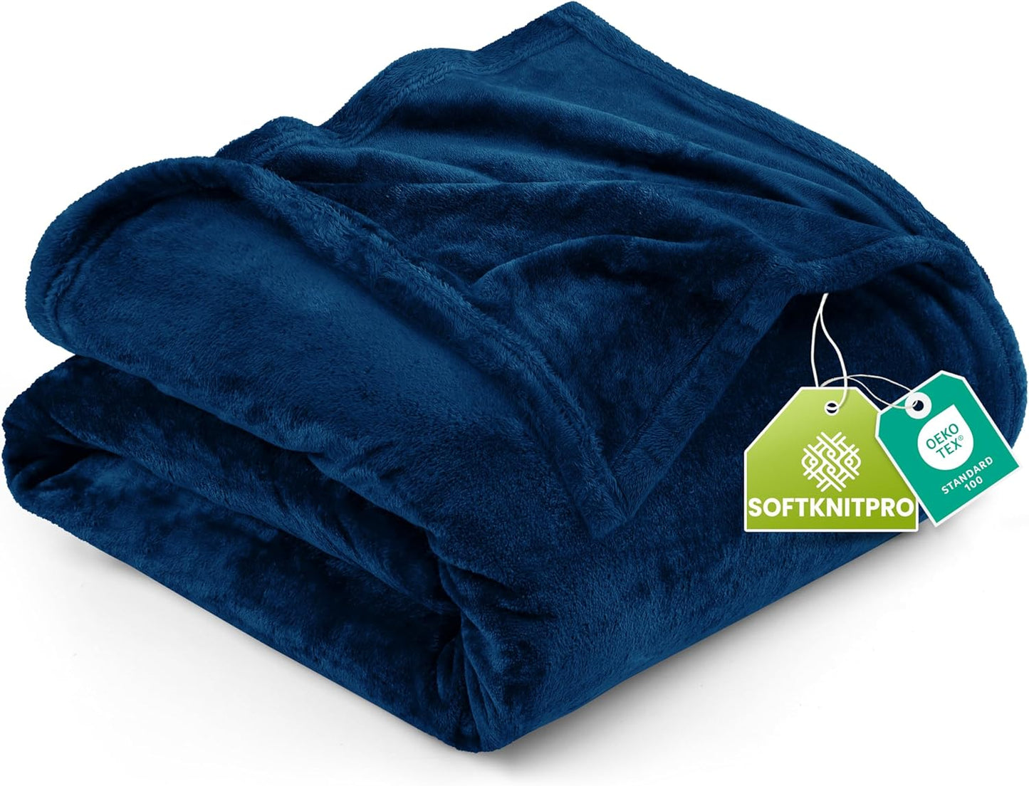 Utopia Bedding Fleece Blanket - King Size Navy 300GSM Luxury Soft Microfiber | Anti-Static (90x102 Inch)