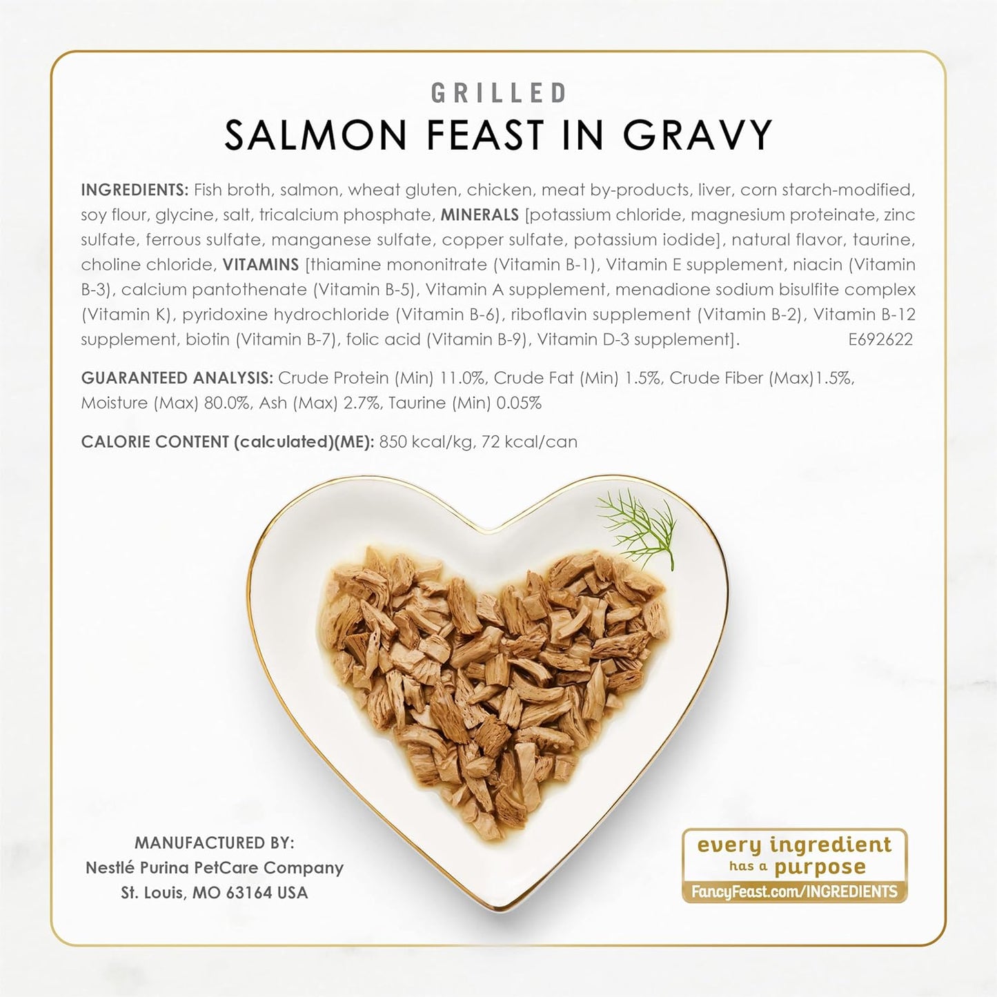 Purina Fancy Feast Grilled Wet Cat Food - Seafood Variety Pack | 24 Cans (3 oz Each)