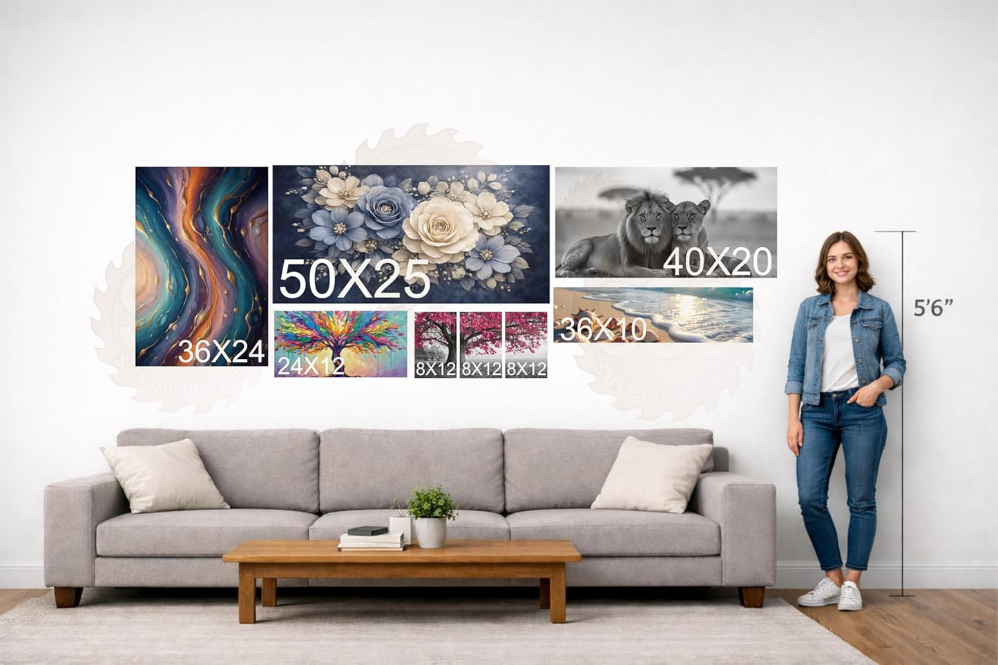 SCS Sal's Custom Shop Photo Canvas Print - Personalized Wall Art for Weddings, Family & More | Gallery-Wrapped, Ready to Hang