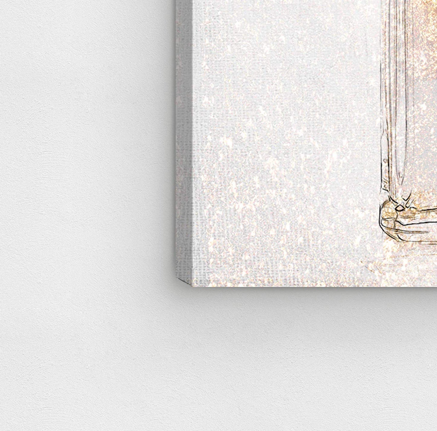 The Oliver Gal Artist Co. Parfum Glimmer | Modern Premium Canvas Art prints, 12 in x 12 in, Pastel Pink