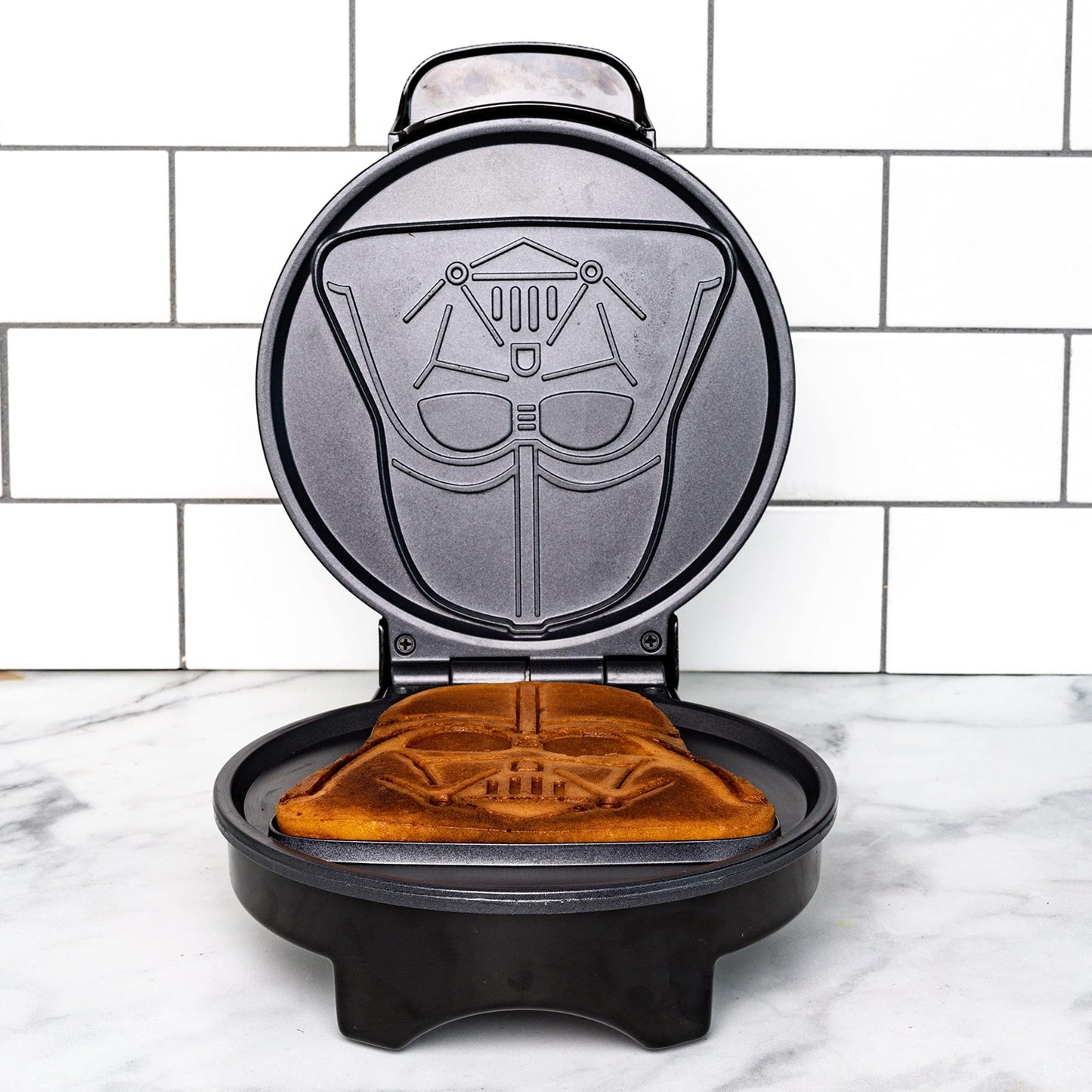 Uncanny Brands Star Wars Darth Vader Waffle Maker- The Sith Lord On Your Waffles- Waffle Iron