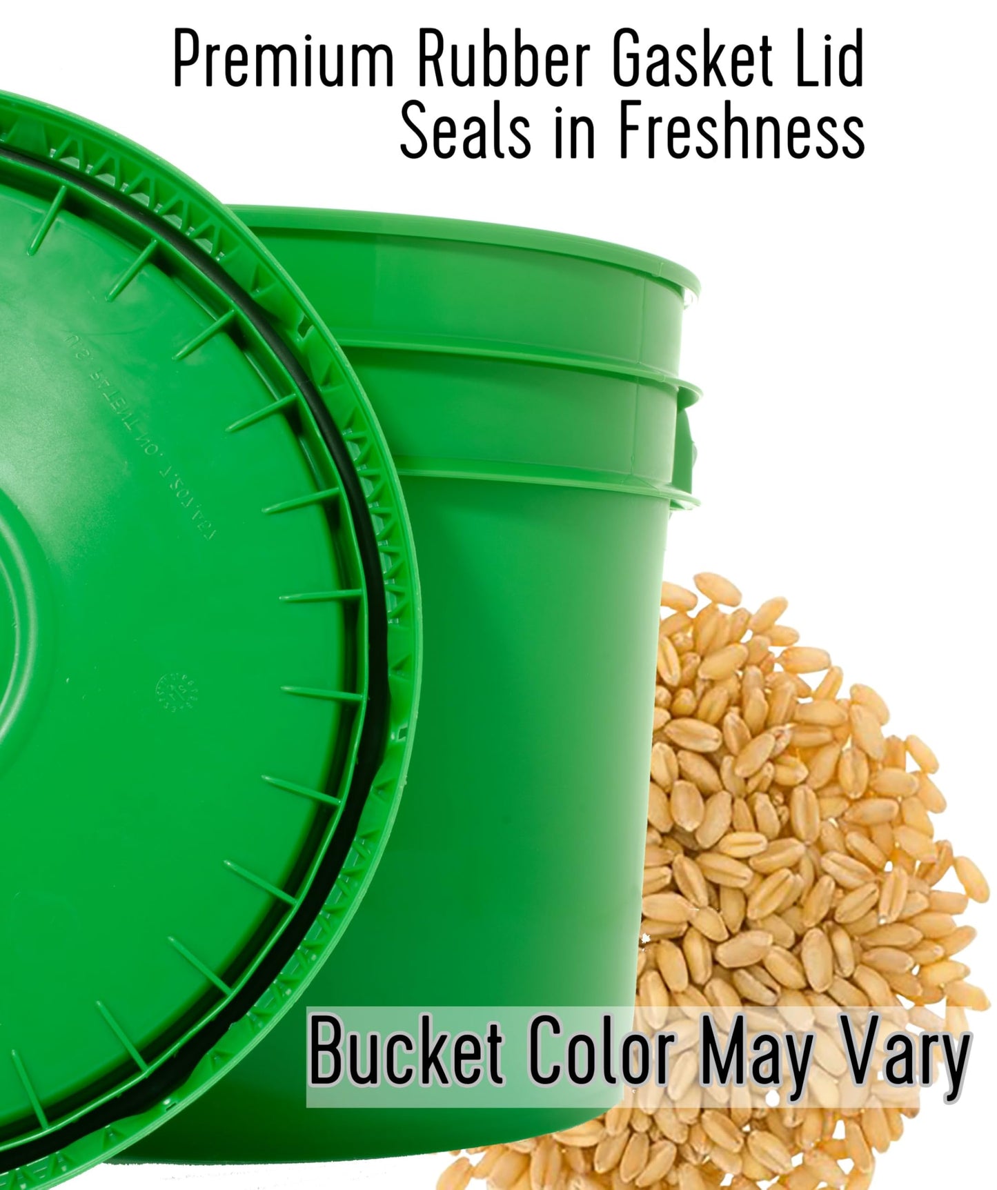 Palouse Brand Certified Glyphosate Residue Free Soft White Wheat Berries | 25 LBS | Emergency Food Storage Bucket | Non-GMO | Grown on Our Family Farm | Bulk