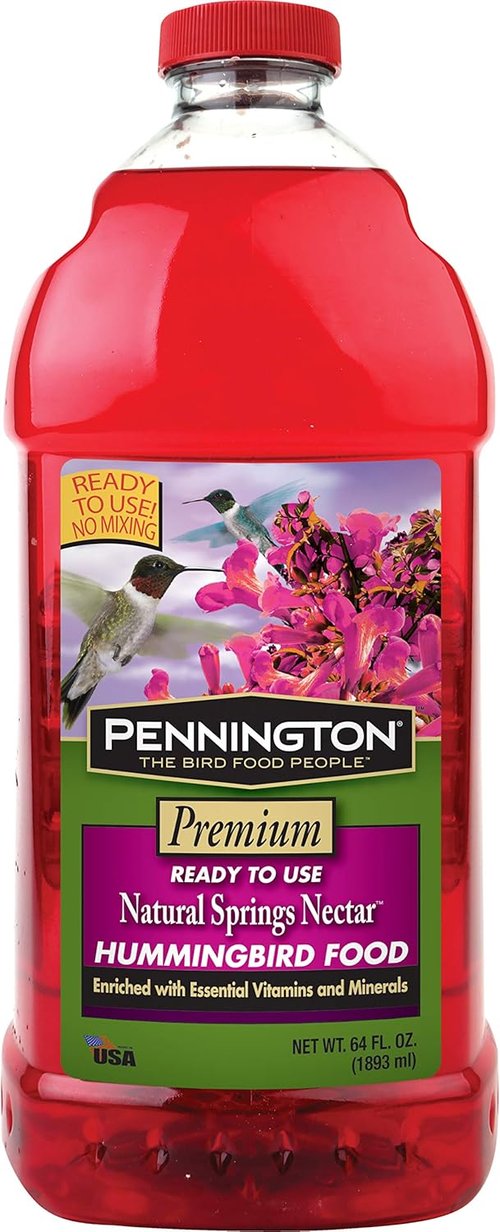 Hummingbird Nectar by 100080659 - Ready to Use 64oz Bottle | Perfect for Attracting Hummingbirds