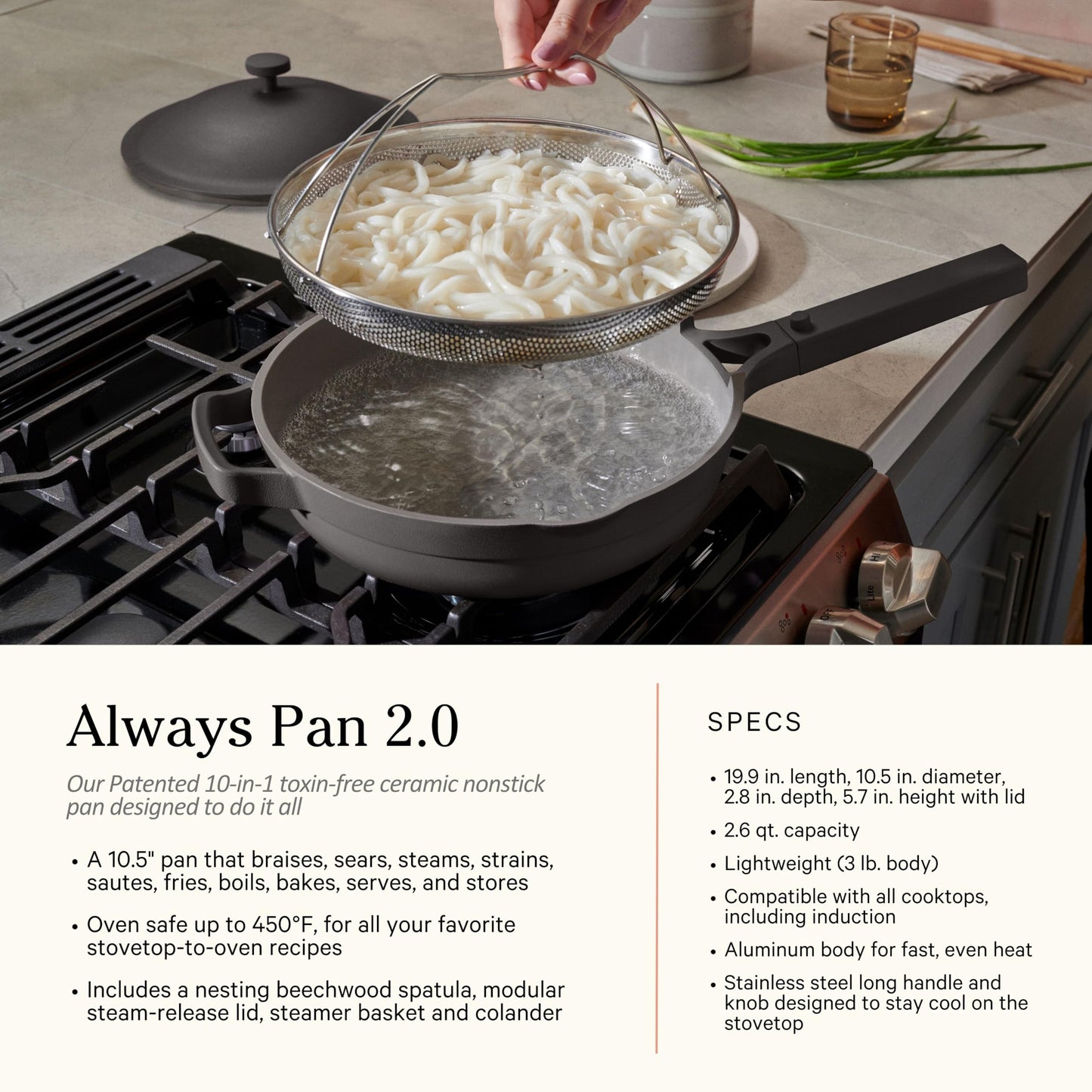 Our Place Cookware Set - 13-Piece Kit Including the Always Pan, Perfect Pot and Spatulas | Multifunctional, Toxin-Free Nonstick | Heat Safe up to 450°F | Oven, Stove, Induction Compatible | Steam