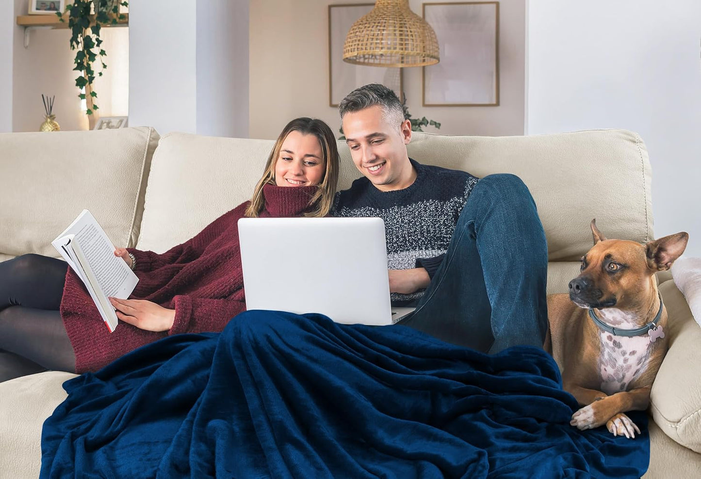 Utopia Bedding Fleece Blanket - Twin XL Navy 300GSM Luxury Soft Microfiber | Anti-Static & Cozy (90x76 Inch)